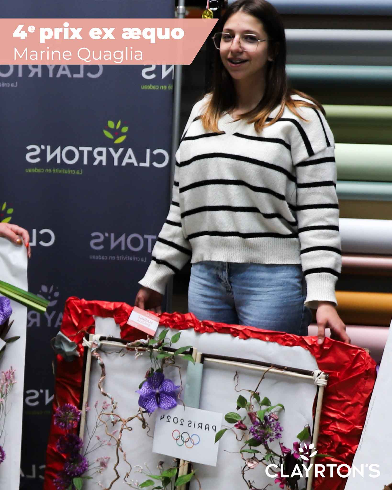Marine, apprentie fleuriste au CFAie - Concours Clayrton's