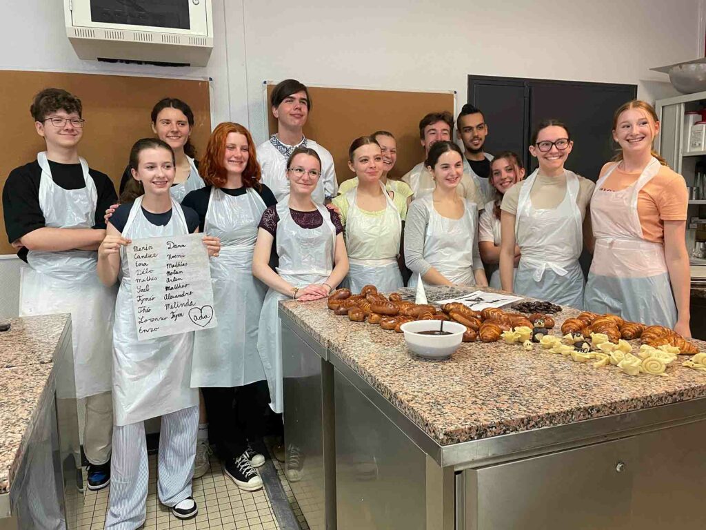 atelier chocolaterie lyceens slovaques - CFAie