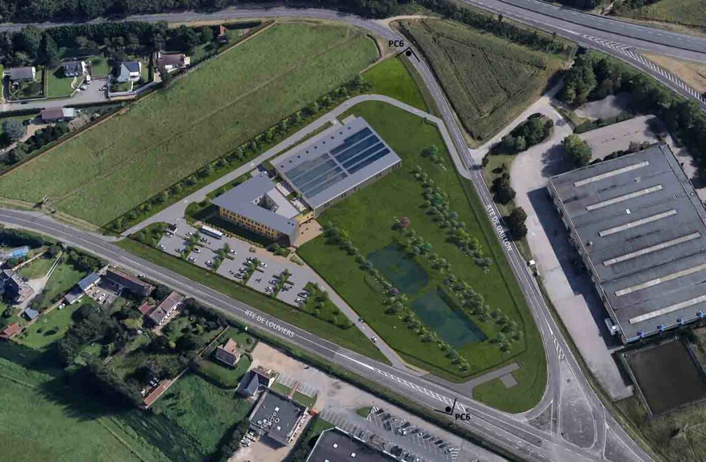 Antenne Normanville - Evreux CFAie - Vue aérienne